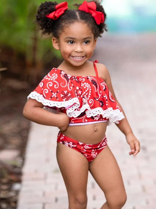 For the Love of Paisley Two Piece Swimsuit