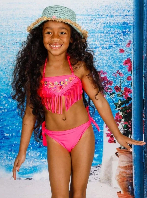 Girls Island Side Two Piece Swimsuit