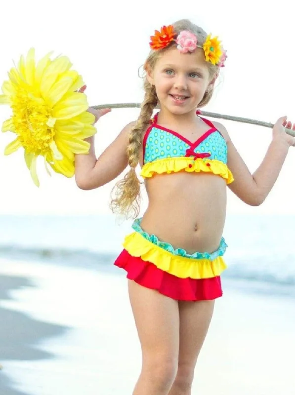 Girls Shine Bright Two Piece Swimsuit