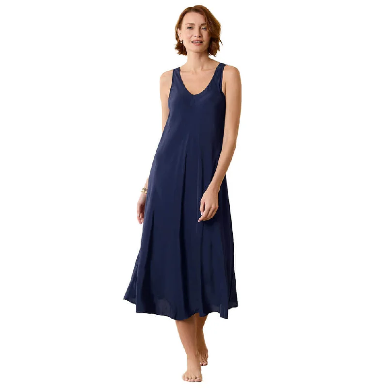 Tommy Bahama Calypso Crepe Bias Dress Cover Up - Mare Navy